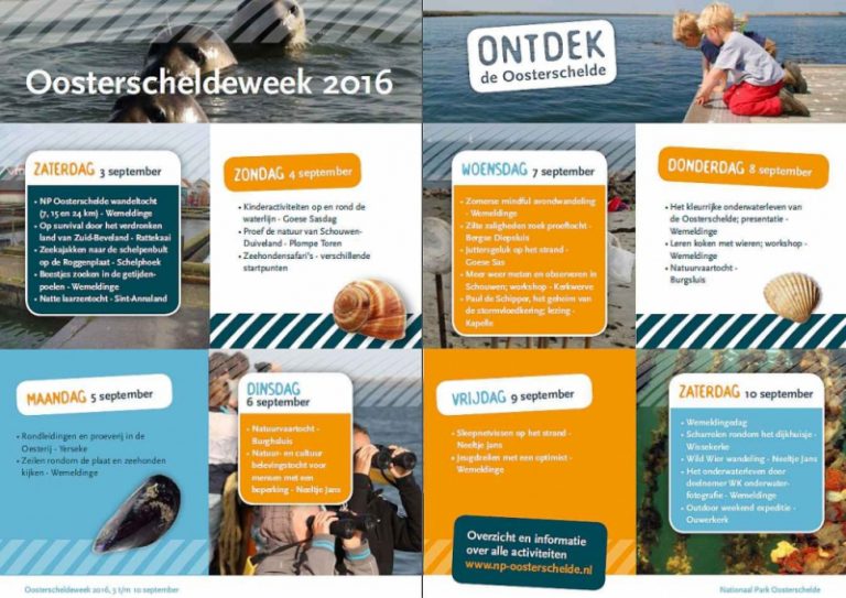 Programma Oosterscheldeweek 2016